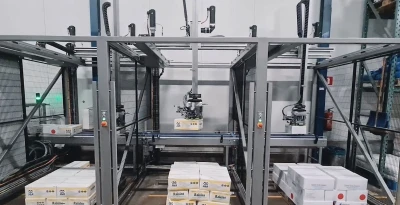 Unpacking boxes of raisins | Niverplast