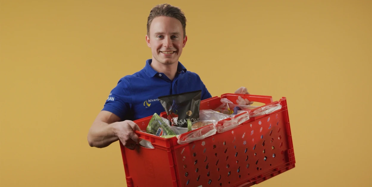 Niverplast | Picnic - Groseries 3 bags in crate